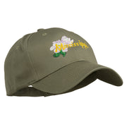 USA State Mississippi Flower Southern Magnolia Embroidery Cap