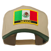 Mexico Flag Cotton Twill Pro Style Patched Cap