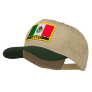 Mexico Flag Cotton Twill Pro Style Patched Cap