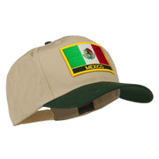 Mexico Flag Cotton Twill Pro Style Patched Cap