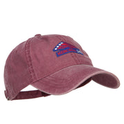 Memorial Day Flag Patched Washed Cap