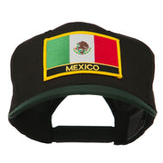 Mexico Flag Cotton Twill Pro Style Patched Cap