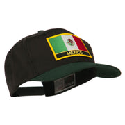 Mexico Flag Cotton Twill Pro Style Patched Cap