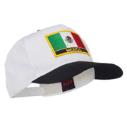 Mexico Flag Cotton Twill Pro Style Patched Cap