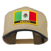 Mexico Flag Cotton Twill Pro Style Patched Cap