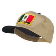 Mexico Flag Cotton Twill Pro Style Patched Cap