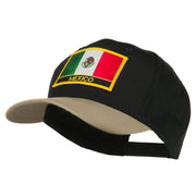 Mexico Flag Cotton Twill Pro Style Patched Cap