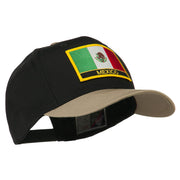 Mexico Flag Cotton Twill Pro Style Patched Cap