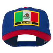 Mexico Flag Cotton Twill Pro Style Patched Cap