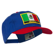 Mexico Flag Cotton Twill Pro Style Patched Cap