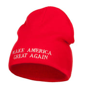 Make America Great Again Embroidered Short Beanie