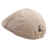 Sail Boat Icon Embroidered Suede Duck Bill Ivy Hat - Tan OSFM