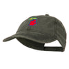 Michigan State Map Embroidered Washed Cotton Cap