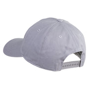 Meerkat Embroidered 5 Panel Cotton Mid Profile Unstructured Dad Cap - Grey OSFM