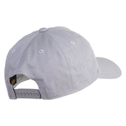 Meerkat Embroidered 5 Panel Cotton Mid Profile Unstructured Dad Cap - Grey OSFM