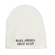 Make America Great Again Embroidered Short Beanie