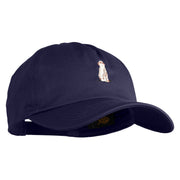 Meerkat Embroidered 5 Panel Cotton Mid Profile Unstructured Dad Cap - Navy OSFM