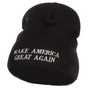 Make America Great Again Embroidered Short Beanie