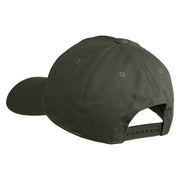 Meerkat Embroidered 5 Panel Cotton Mid Profile Unstructured Dad Cap - Olive OSFM