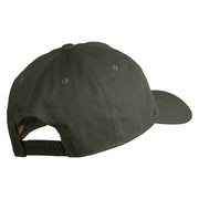Meerkat Embroidered 5 Panel Cotton Mid Profile Unstructured Dad Cap - Olive OSFM
