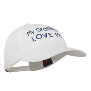 My Grandkids Love Me Embroidered Washed Cap