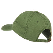 Michigan State Map Embroidered Washed Cotton Cap