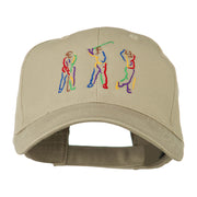 Men's Golf Sequence Embroidered Cap