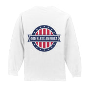 American Badge Logo Long Sleeve Pocket Graphic Shirt