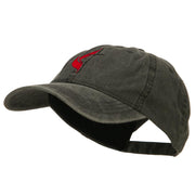 Methodist Church Cross Embroidered Washed Cap