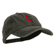 Methodist Church Cross Embroidered Washed Cap