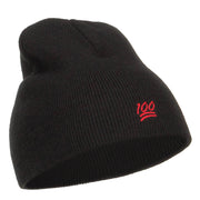 Mini 100 Embroidered Short Beanie