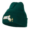 Massachusetts State Flag Map Embroidered Long Beanie