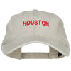 Houston Embroidered Washed Buckled Cap