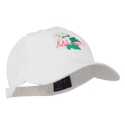 US State Missouri Hawthorn Flower Embroidered Cap