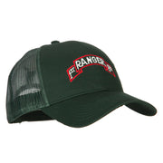 1st Ranger Bn Embroidered Solid Cotton Mesh Pro Cap