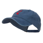 Methodist Church Cross Embroidered Washed Cap