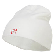 Mini 100 Embroidered Short Beanie