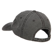 Houston Embroidered Washed Buckled Cap