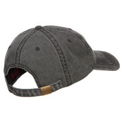 Houston Embroidered Washed Buckled Cap