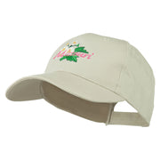 US State Missouri Hawthorn Flower Embroidered Cap