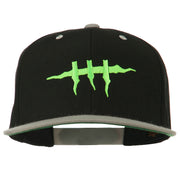 Halloween Monster Stitches Embroidered Snapback Cap