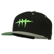 Halloween Monster Stitches Embroidered Snapback Cap