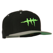 Halloween Monster Stitches Embroidered Snapback Cap