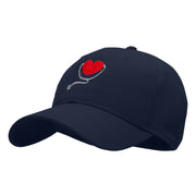 Medical Heart Embroidered Denim Cotton Twill Cap