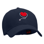 Medical Heart Embroidered Denim Cotton Twill Cap