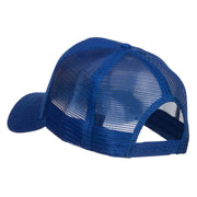 Man Heart His Fly Embroidered Mesh Cap