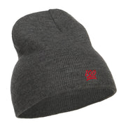 Mini 100 Embroidered Short Beanie