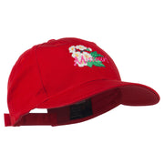 US State Missouri Hawthorn Flower Embroidered Cap