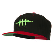 Halloween Monster Stitches Embroidered Snapback Cap