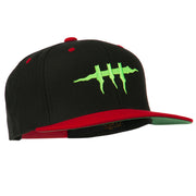 Halloween Monster Stitches Embroidered Snapback Cap